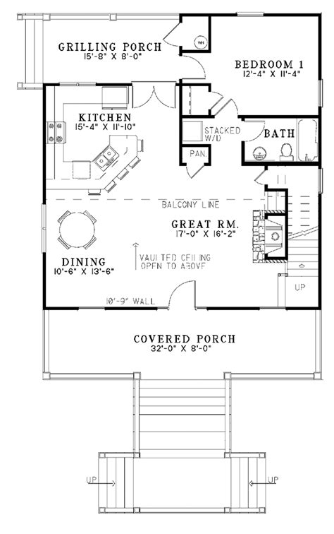 Mediterranean Style House Plan 2 Beds 2 Baths 1400 Sqft Plan 17