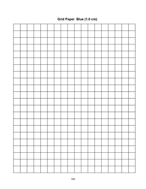 Printable Blue Grid Paper Templates At