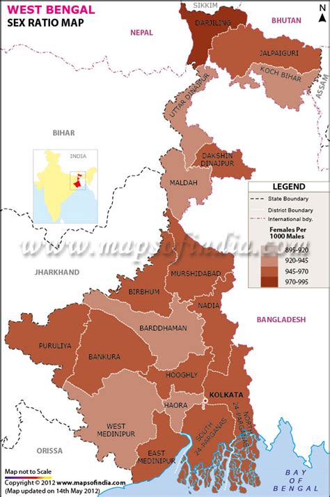 West Bengal Sex Ratio Census 2011