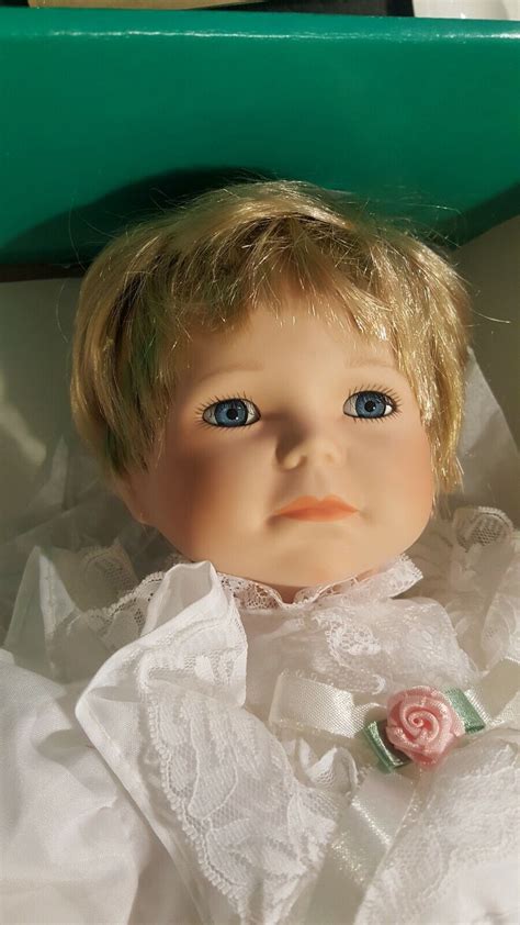 Vintage Towle Porcelain Christening Baby Doll Elizabeth Ann Blonde