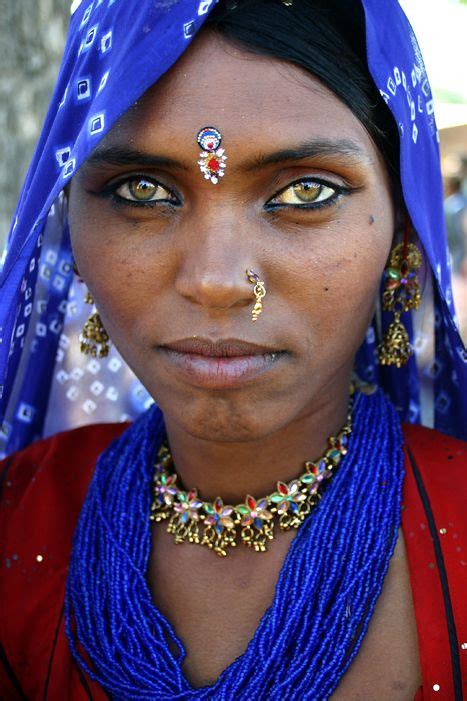 Rajasthan India Papu A Bhopa Woman From The Thar Desert In