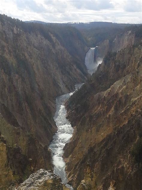 The Yellowstone River Flowing Through Yellowstone National Parks Grand