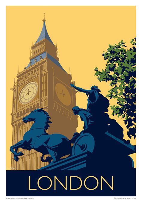 London Art Print Travelrailway Poster Of Big Ben In The City Etsy Uk