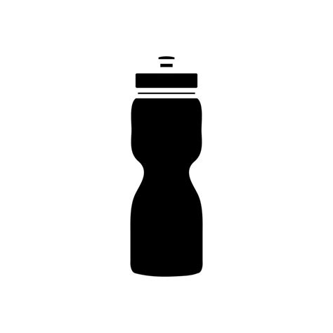 Silhouette Of Bottle Water Plastic Isolated Icon 3179660 Vector Art At