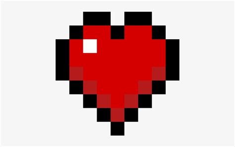 Download Minecraft Heart 8 Bit Heart Transparent Hd Transparent Png