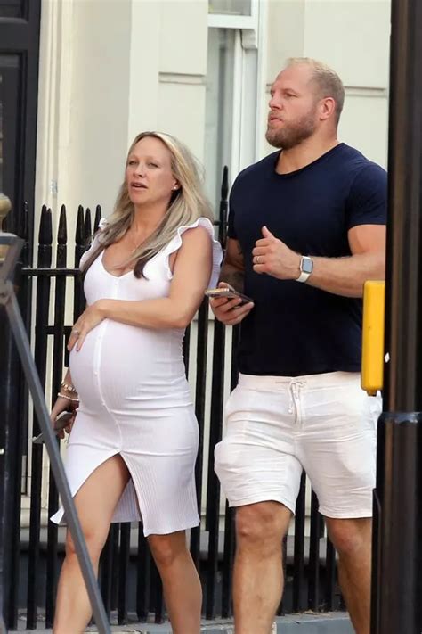 Chloe Madeley Cradles Baby Bump On Day Date With Husband James As Due