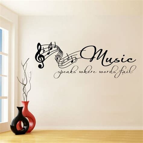 Music Is Life Wall Art Quote Pvc Decal Wall Art Sticker Etsy