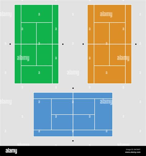 Tennis Surface Stock Vector Images Alamy