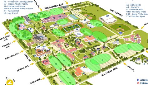 Washburn University Campus Map