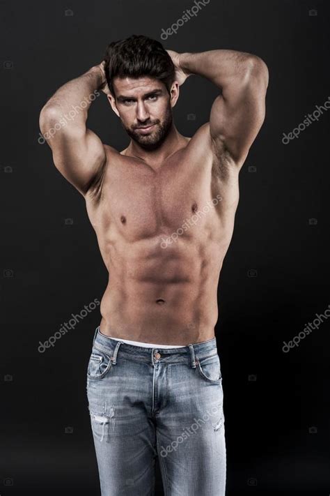 Sexy Man Without Shirt — Stock Photo © Gpointstudio 58771371