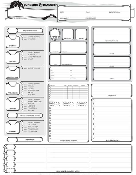 D&d character sheet is a platform where you can fill all the details of your character and start your d&d journey. Pin by Wizard of Dice Tower on Writing | Dnd character ...
