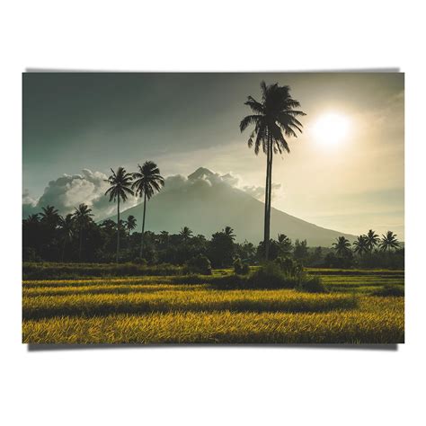 Sunrise View In Mayon Volcano In Philippines Pickaprint