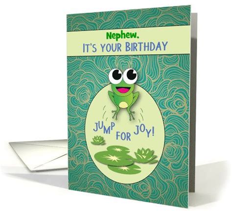 Customize Any Relationship Birthday Frog Card Grandson Birthday