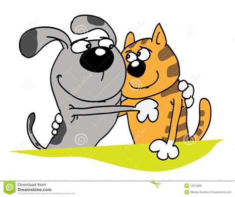 Kleurplaat hond met puppy, image url: Puppy Kleurplaat Hond En Kat - Coloring Page Outline Of ...