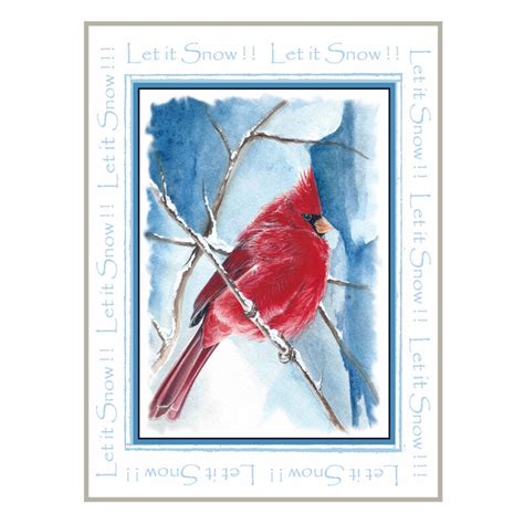 Winter Cardinal Christmas Card Set Etsy