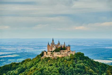 Hohenzollern Castle On Mountain Top Germany — Stock Photo © Scaliger