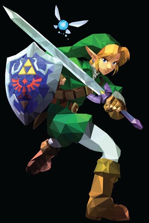 Completed A Low Poly Link From Oot Zelda