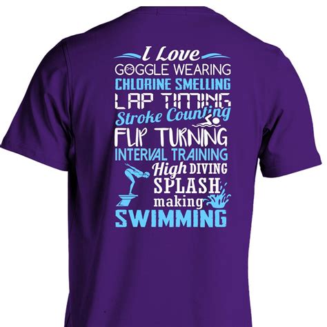 I Love Swimming T Shirt In 2021 I Love Swimming Swim Mom Swim Team