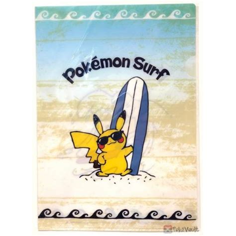 Pokemon Center 2019 Pokemon Surf Campaign Pikachu A4 Size Clear File Folder Version 1