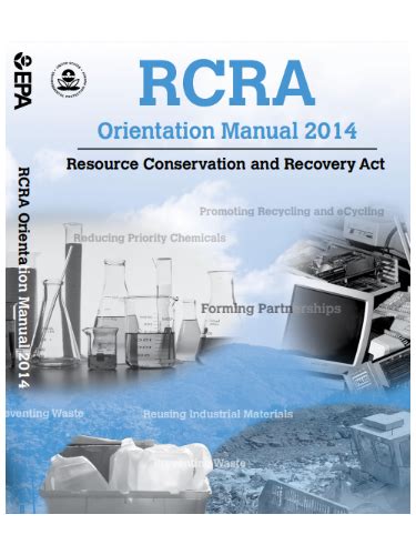 Resource Conservation And Recovery Act Rcra Orientation Manual