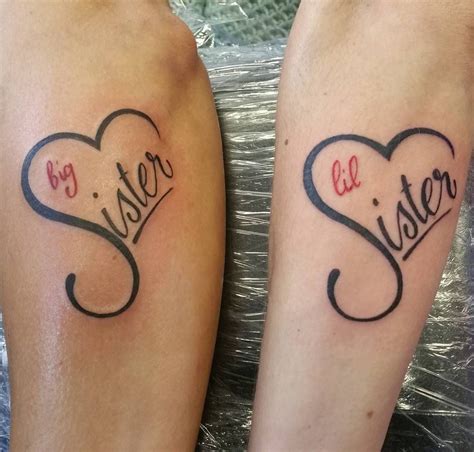 Heart Shaped Sister Tattoos Sister Tattoo Designs Cute Sister