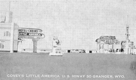 Granger Wyoming View Of Coveys Little America Antique Pc Zc548596