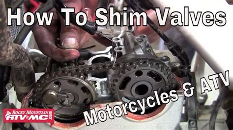 How To Adjust Valves On A Motorcycle Or Atv Shim Type Youtube
