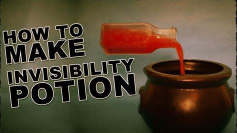 First of all, i must make a small clarification to no. How To Make An Invisibility Potion - YouTube