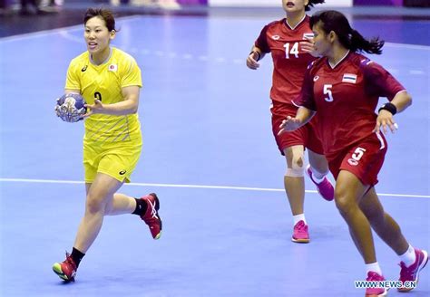 Japan Beats Thailand 41 16 During Womens Handball Group B Match At