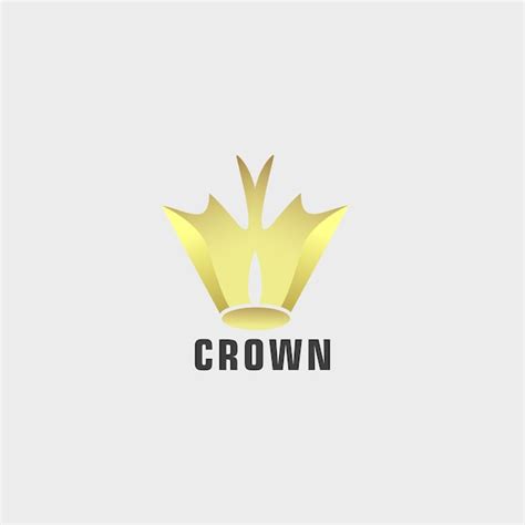 Premium Vector Premium Style Abstract Gold Crown Logo Symbol Royal