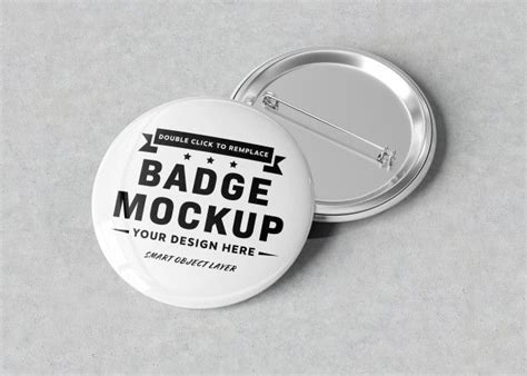 Download Blank Pin Mockup On Concrete Surface | Mockup, Mockup psd, Business cards creative