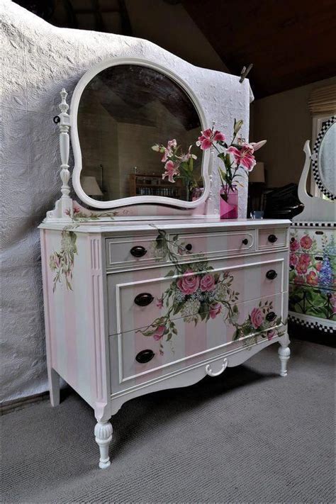 Painted Furniture Painted Dresser Hand Painted Furniture