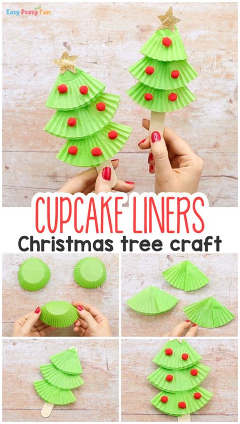 Cupcake Liners Christmas Tree Craft Ôn Thi Hsg