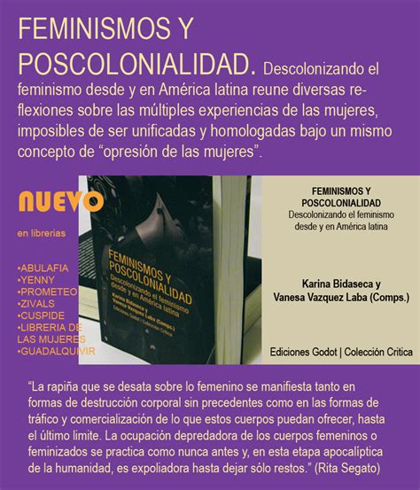Estudios Poscoloniales Presentaciones Del Libro Feminismos Y