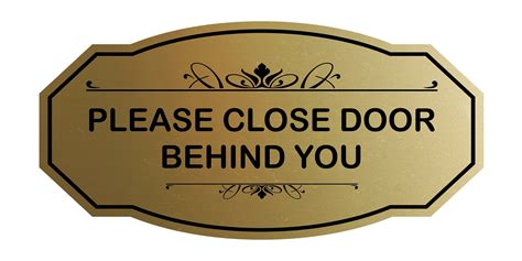 Victorian Please Close Door Behind You Wall Or Door Sign Etsy Door