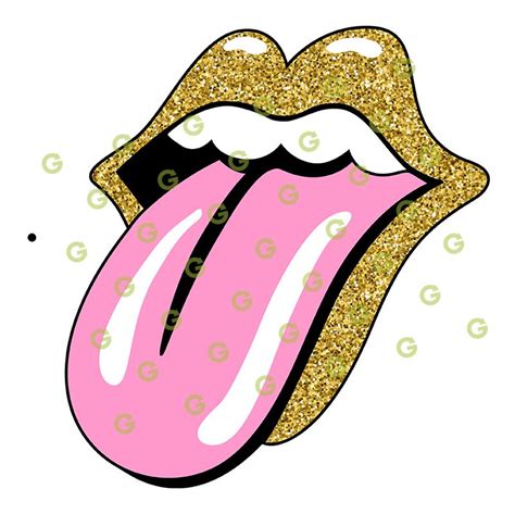 Gold Glitter Smile Mouth Lips Svg Svged