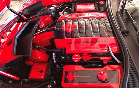 Enhance The Appearance Of Your C7 Corvette With These Custom Engine Bay