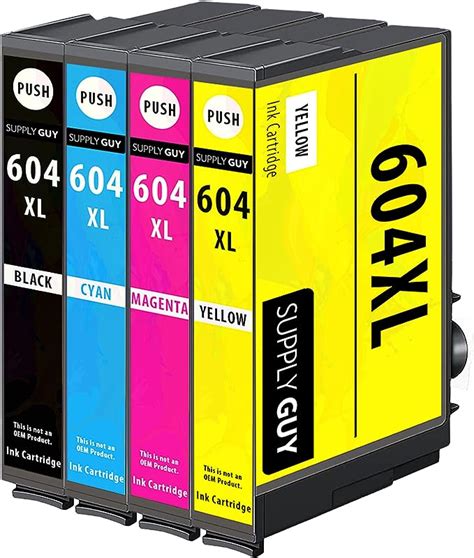 Supplyguy 4 Ink Cartridges Compatible With Epson 604xl Multipack For