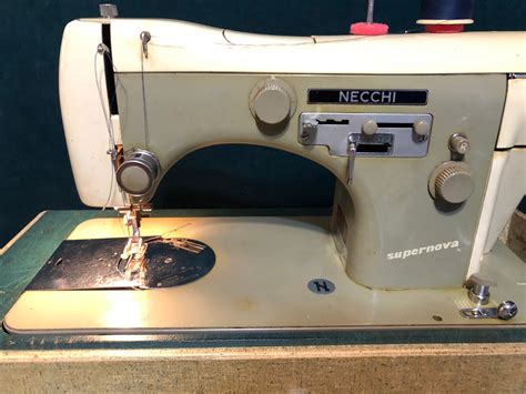 Vintage Necchi Bu Supernova Sewing Machine With Carrying Case Etsy