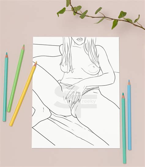 Erotic Coloring Page Adult Coloring Page Adult Colouring Etsy Canada