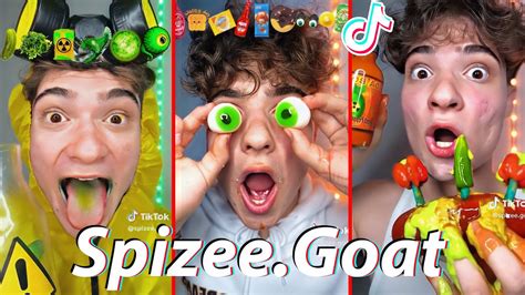 Hour Funny Spizee Goat Tiktoks Best Spizeethegoat Trying Spicy Food Tiktok Video