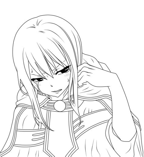 Fairy Tail Lineart 312 Lucy From Future By Natsu9555 On Deviantart