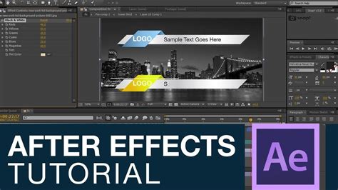 How To Make Clean Lower Thirds After Effects Tutorial Youtube