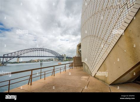 The Majestic Sydney Opera House Dominates Sydney Harbour Stock Photo