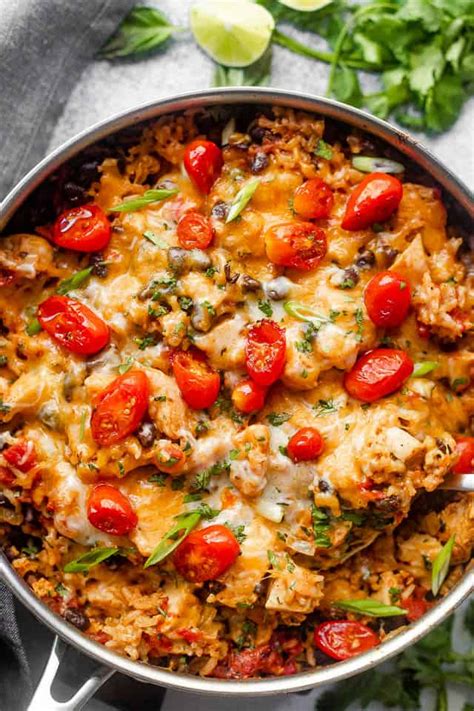 Chicken Burrito Skillet Easy Weeknight Recipes