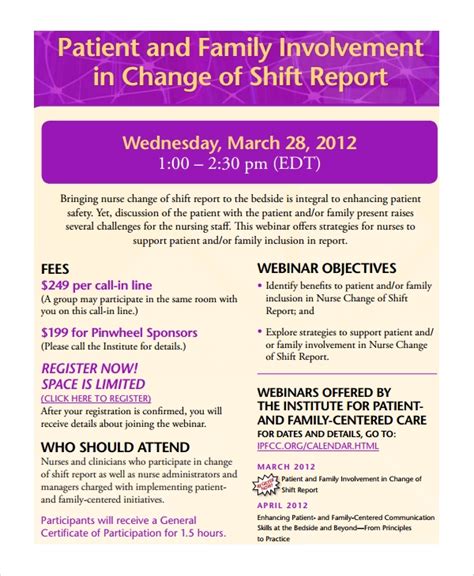 End Of Shift Report Template