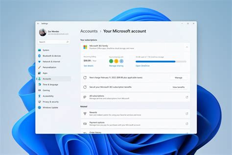 The Windows 11 Account And Apps And Features Settings Pages Have Been Changed
