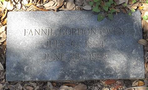 Fannie Gordon Kimbrough Owen 1884 1968 Find A Grave Memorial