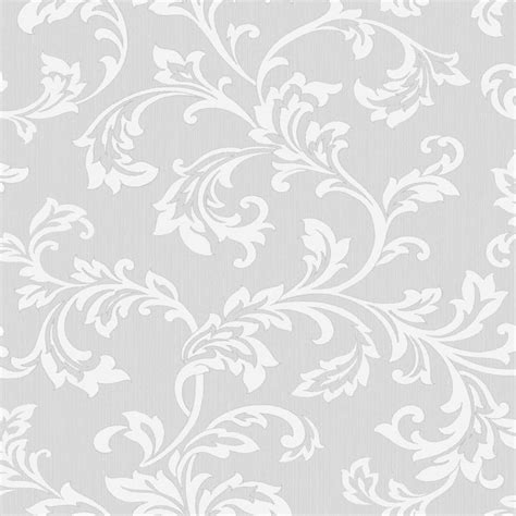 Fine Decor Cavendish Floral Wallpaper Grey Fd40990