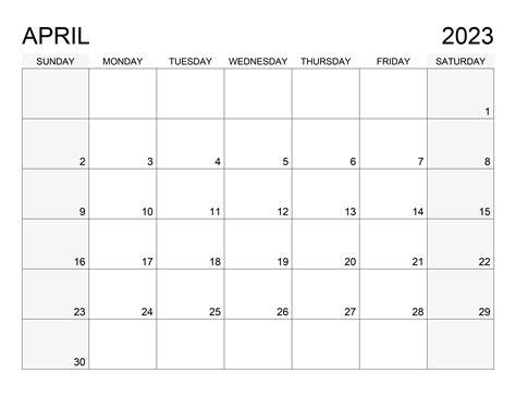 Calendar For April 2023 Free Calendarsu